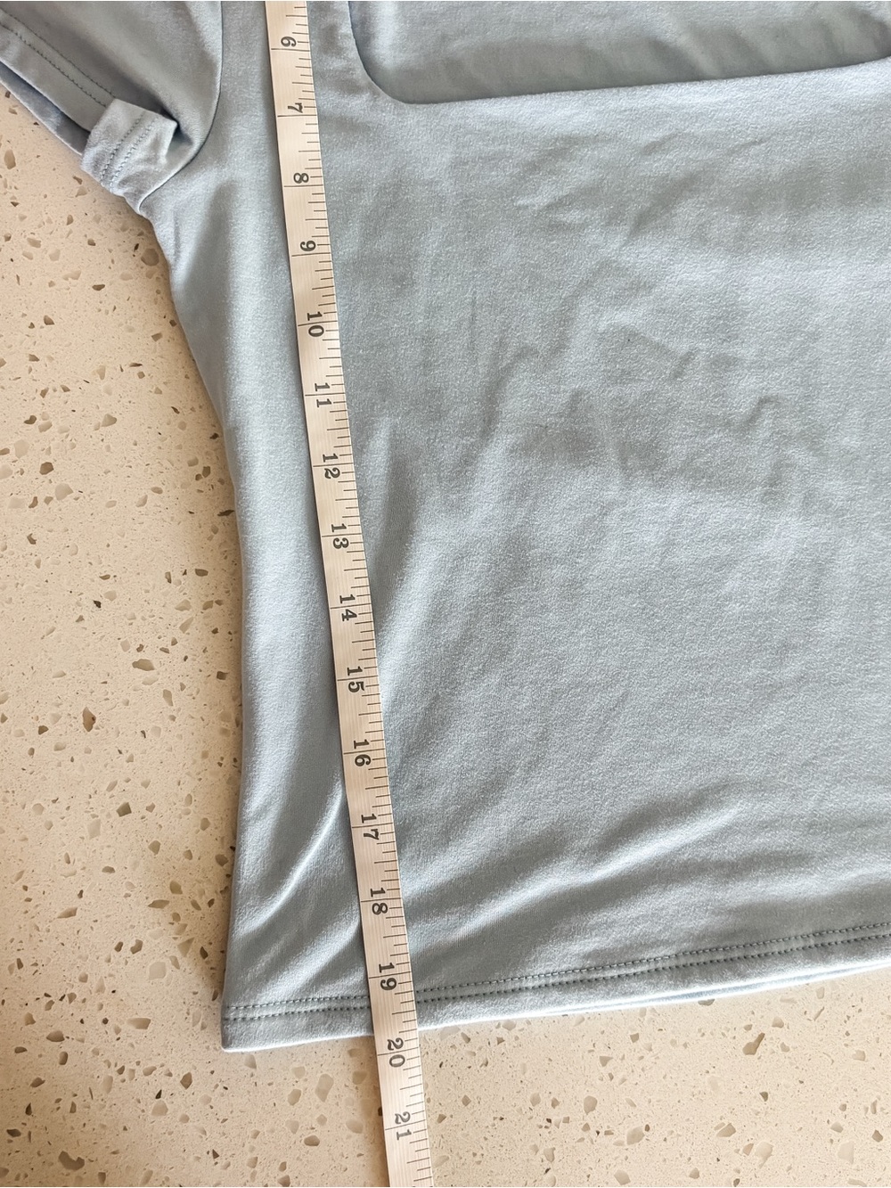 Sincerely Jules Women’s Light Blue Square Neck Stretch Top Size S - Picture 6 of 8